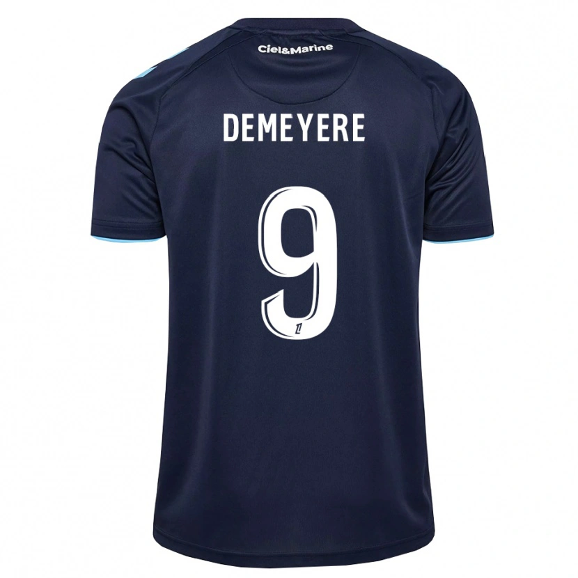 Danxen Mujer Camiseta Silke Demeyere #9 Azul Aciano Azul Medianoche 1ª Equipación 2026/27 La Camisa