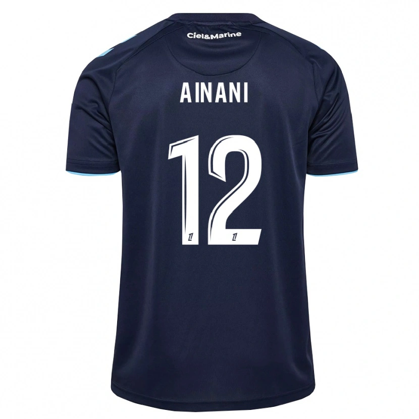 Danxen Mujer Camiseta Sufyan Ainani #12 Azul Aciano Azul Medianoche 1ª Equipación 2026/27 La Camisa