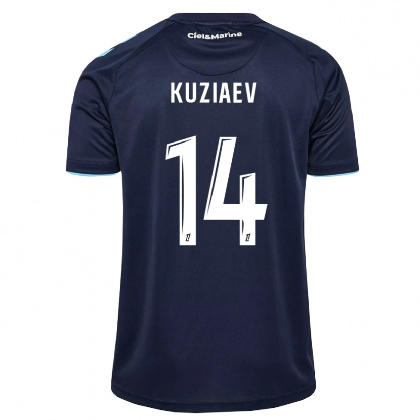 Danxen Mujer Camiseta Daler Kuzyaev #14 Azul Aciano Azul Medianoche 1ª Equipación 2026/27 La Camisa
