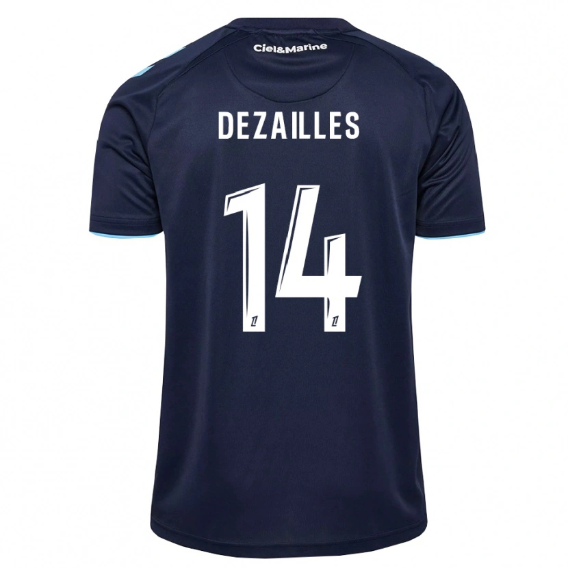 Danxen Mujer Camiseta Arsène Dezailles #14 Azul Aciano Azul Medianoche 1ª Equipación 2026/27 La Camisa