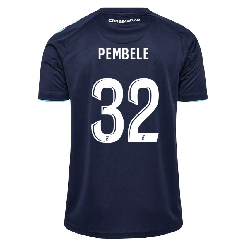 Danxen Mujer Camiseta Timothée Pembélé #32 Azul Aciano Azul Medianoche 1ª Equipación 2026/27 La Camisa