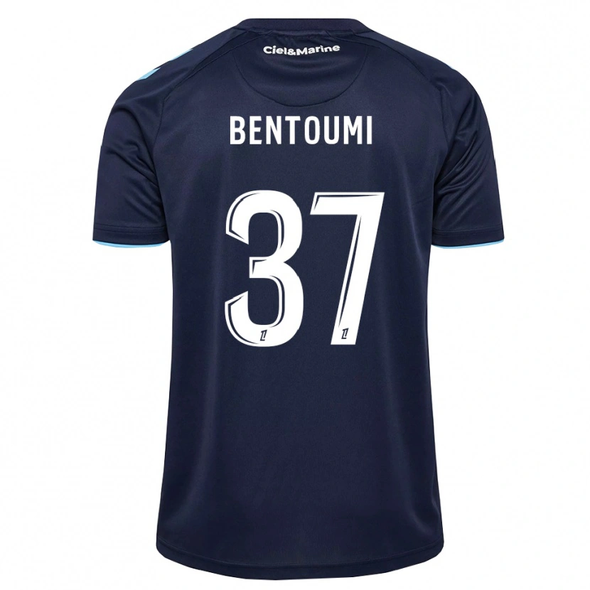 Danxen Mujer Camiseta Mokrane Bentoumi #37 Azul Aciano Azul Medianoche 1ª Equipación 2026/27 La Camisa
