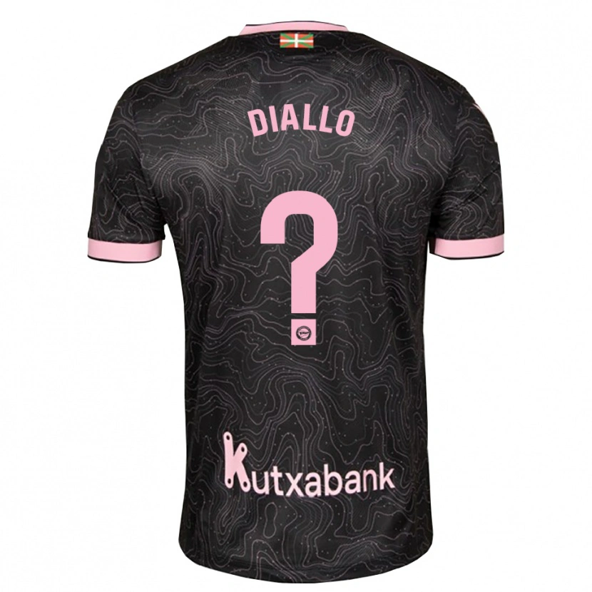 Danxen Mujer Camiseta Selu Diallo #0 Negro Rosa 2ª Equipación 2026/27 La Camisa