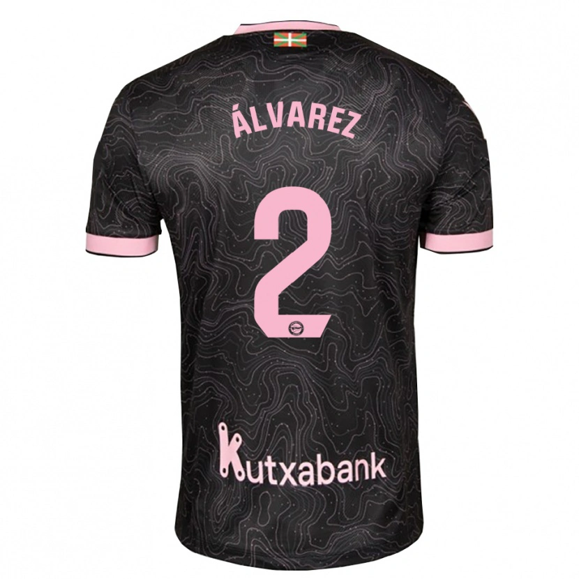 Danxen Mujer Camiseta Joseda Álvarez #2 Negro Rosa 2ª Equipación 2026/27 La Camisa