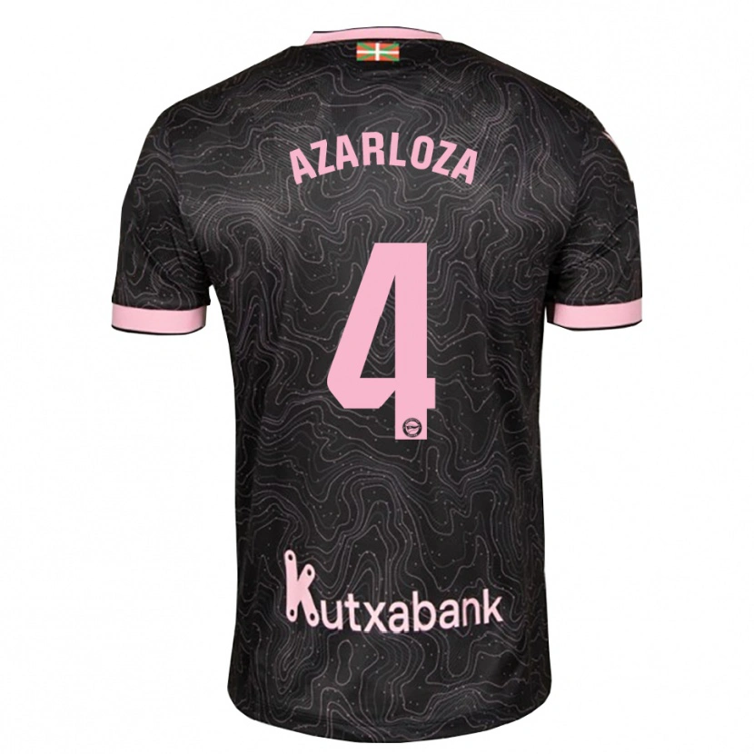 Danxen Mujer Camiseta Eneko Azarloza #4 Negro Rosa 2ª Equipación 2026/27 La Camisa