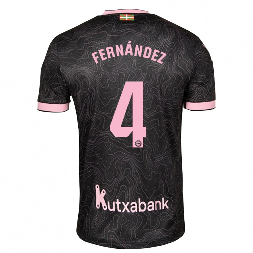 Danxen Mujer Camiseta Aritz Fernández #4 Negro Rosa 2ª Equipación 2026/27 La Camisa