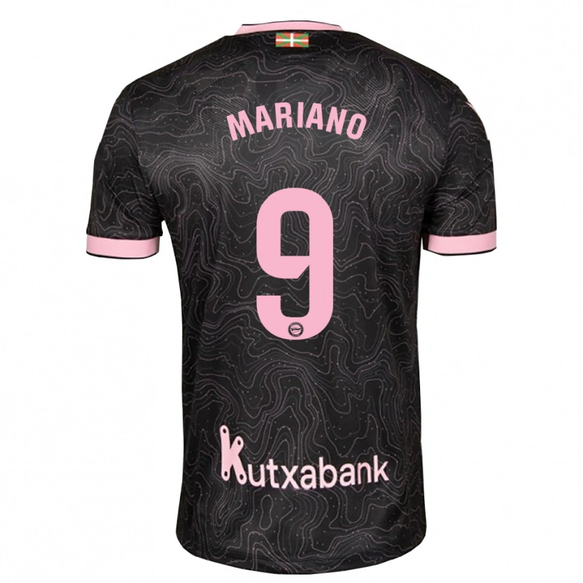 Danxen Mujer Camiseta Mariano Díaz #9 Negro Rosa 2ª Equipación 2026/27 La Camisa
