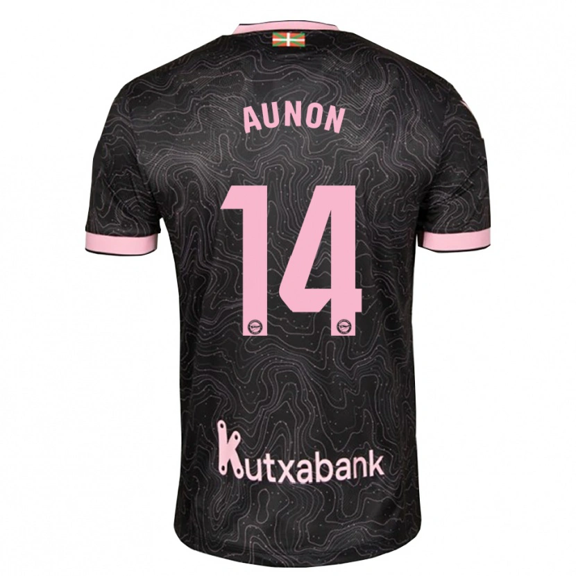 Danxen Mujer Camiseta Cristina Auñón #14 Negro Rosa 2ª Equipación 2026/27 La Camisa