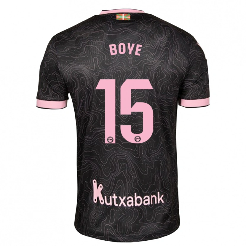 Danxen Mujer Camiseta Lucas Boyé #15 Negro Rosa 2ª Equipación 2026/27 La Camisa