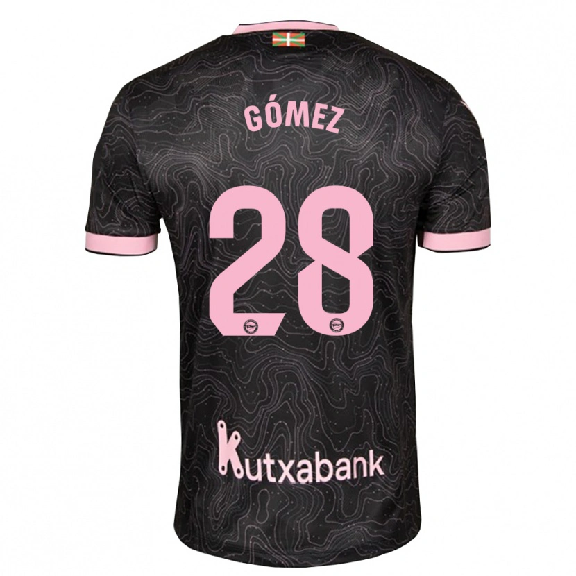 Danxen Mujer Camiseta Jorge Gómez #28 Negro Rosa 2ª Equipación 2026/27 La Camisa