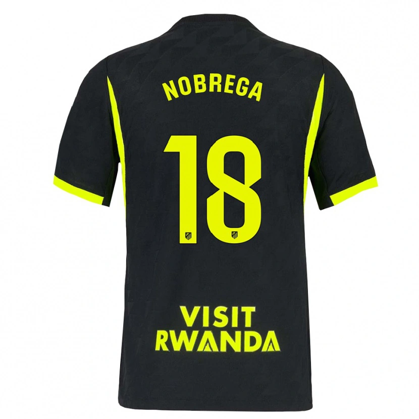 Danxen Mujer Camiseta Abraham Nobrega #18 Verde Brillante Negro 2ª Equipación 2026/27 La Camisa