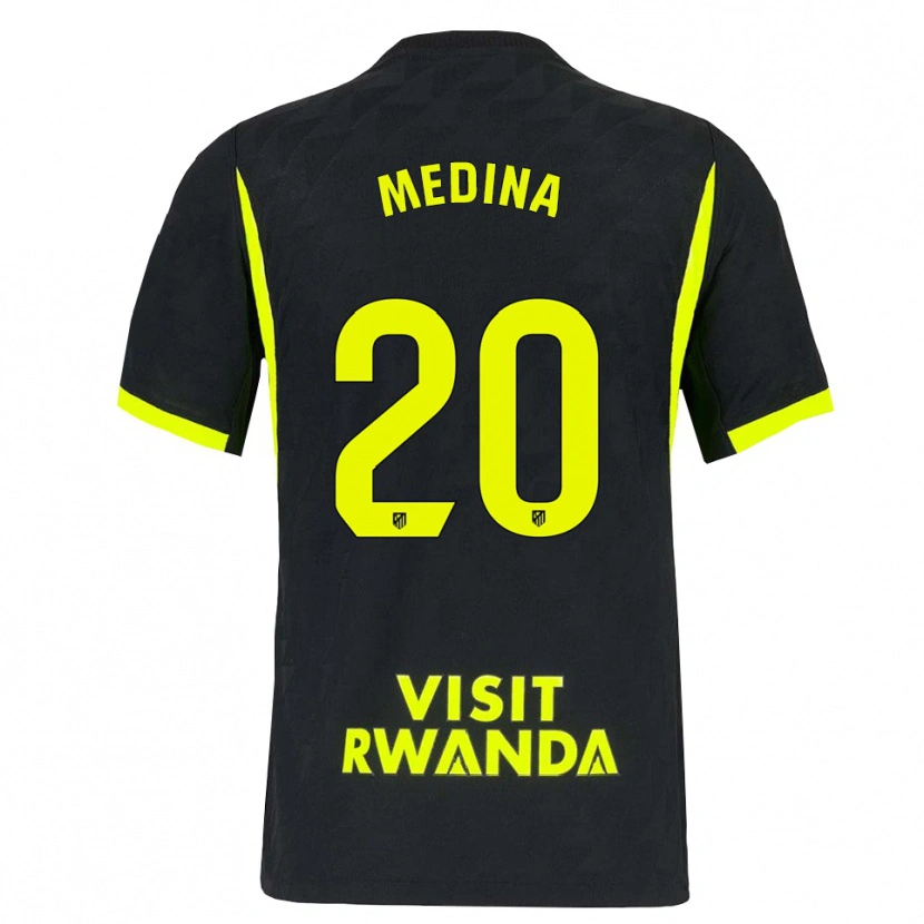 Danxen Mujer Camiseta Andrea Medina #20 Verde Brillante Negro 2ª Equipación 2026/27 La Camisa
