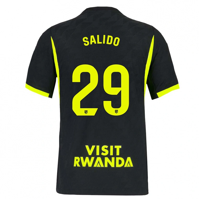 Danxen Mujer Camiseta Alberto Salido #29 Verde Brillante Negro 2ª Equipación 2026/27 La Camisa