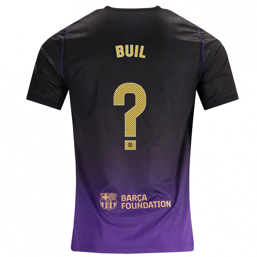 Danxen Mujer Camiseta Gorka Buil #0 Morado Amarillo Negro 2ª Equipación 2026/27 La Camisa