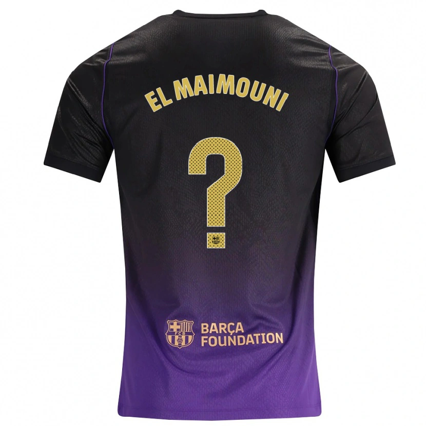 Danxen Mujer Camiseta Mahdi El Maimouni #0 Morado Amarillo Negro 2ª Equipación 2026/27 La Camisa