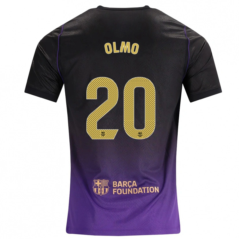 Danxen Mujer Camiseta Dani Olmo #20 Morado Amarillo Negro 2ª Equipación 2026/27 La Camisa