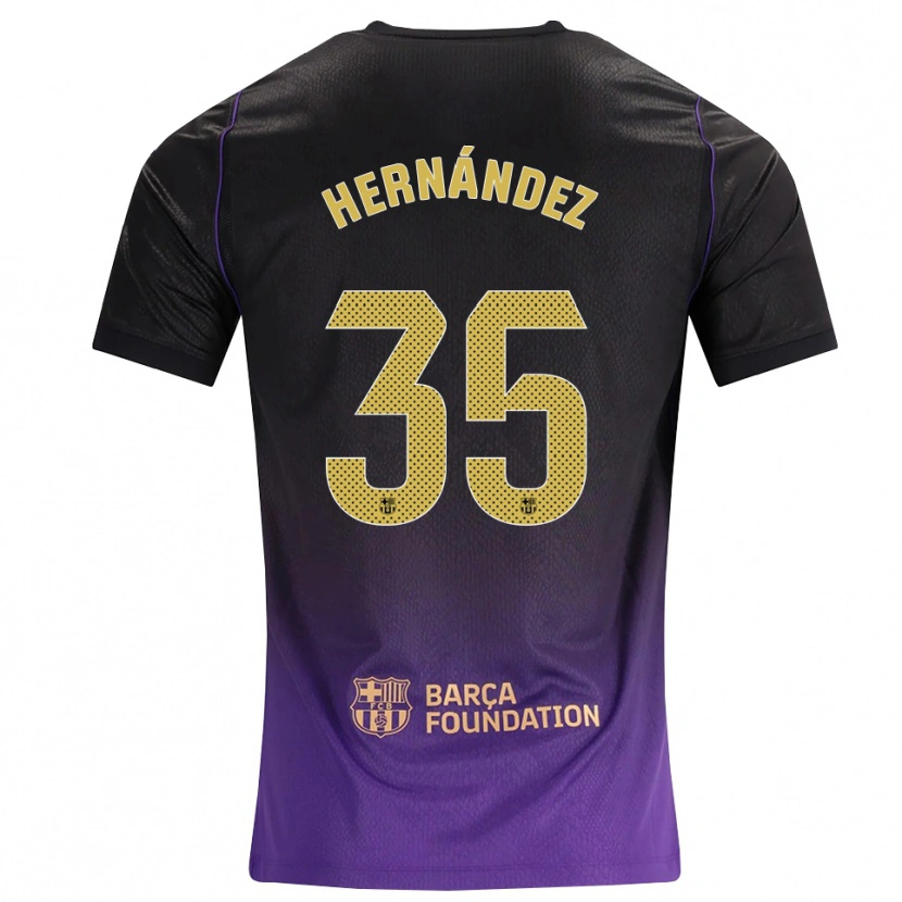 Danxen Mujer Camiseta Joni Hernández #35 Morado Amarillo Negro 2ª Equipación 2026/27 La Camisa