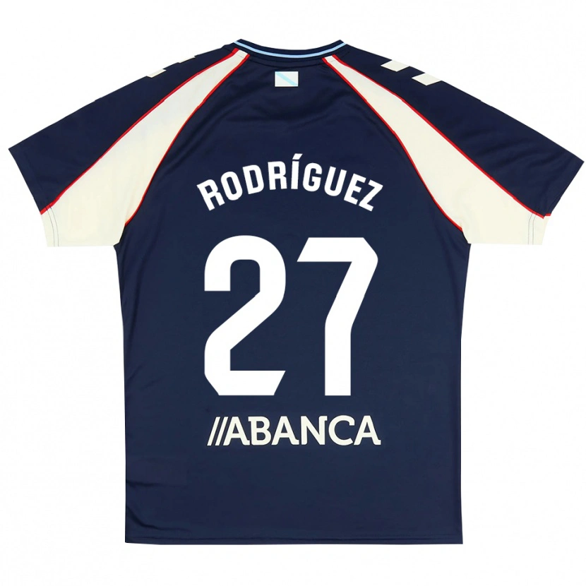 Danxen Mujer Camiseta Noah Rodríguez #27 Azul Real Rojo Blanco 2ª Equipación 2026/27 La Camisa