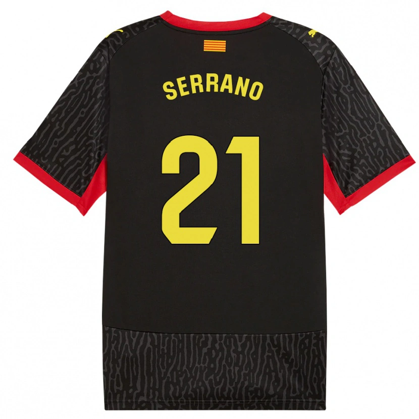 Danxen Mujer Camiseta Ot Serrano #21 Negro Amarillo Rojo 2ª Equipación 2026/27 La Camisa
