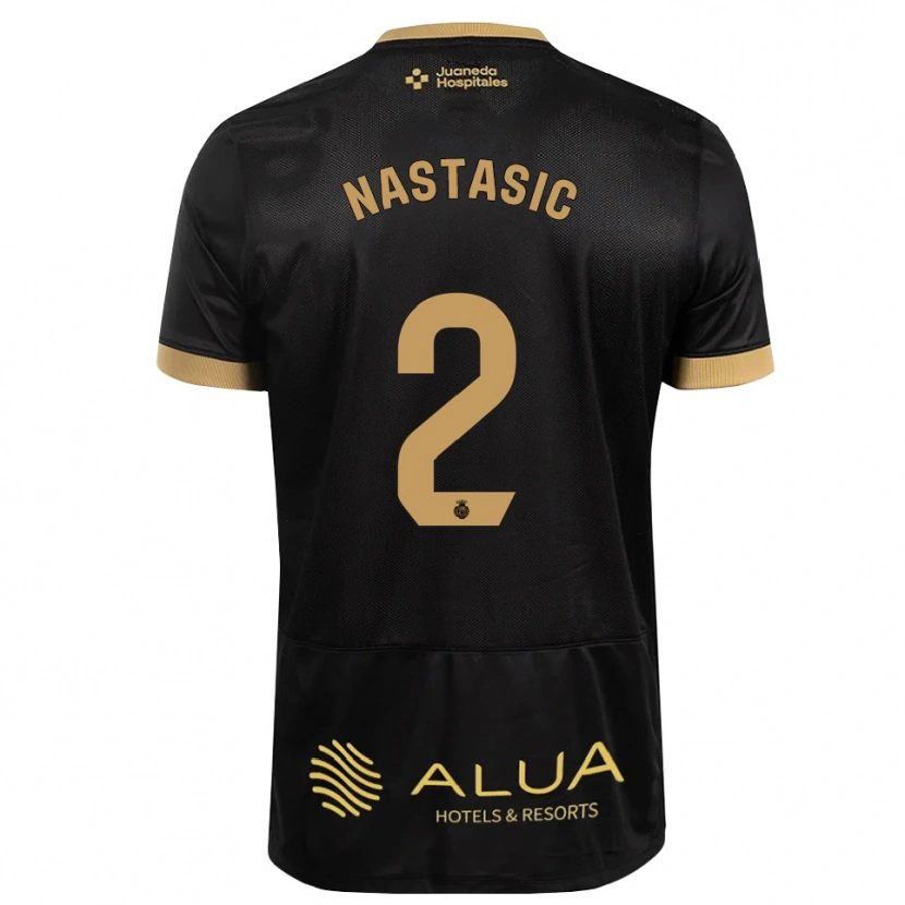 Danxen Mujer Camiseta Matija Nastasic #2 Marrón Arena Gris 2ª Equipación 2026/27 La Camisa