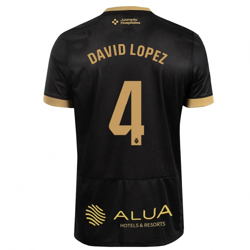 Danxen Mujer Camiseta David López #4 Marrón Arena Gris 2ª Equipación 2026/27 La Camisa