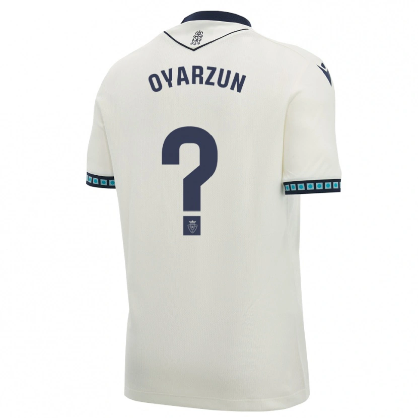 Danxen Mujer Camiseta Unai Oyarzun #0 Blanco Negro Azul Cielo Claro 2ª Equipación 2026/27 La Camisa