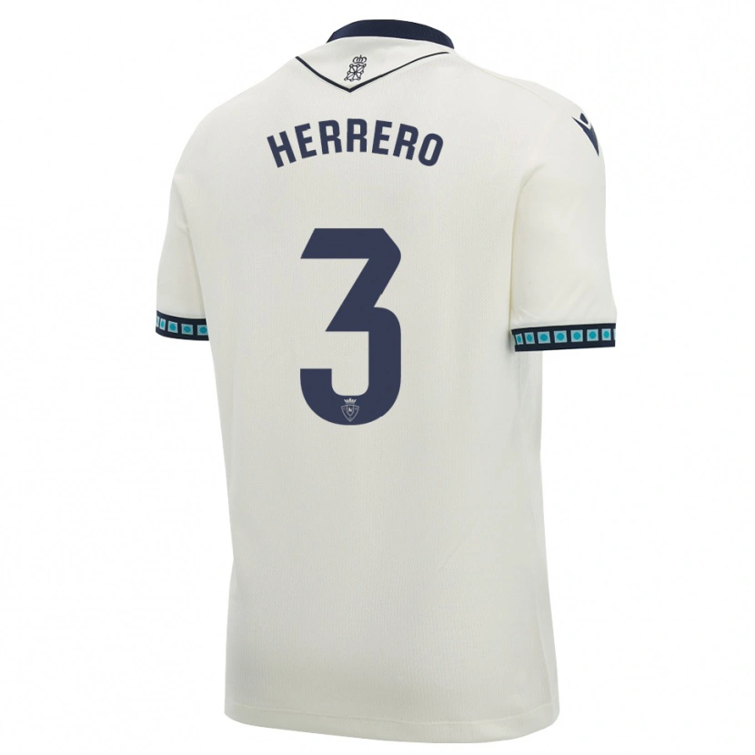 Danxen Mujer Camiseta Toni Herrero #3 Blanco Negro Azul Cielo Claro 2ª Equipación 2026/27 La Camisa