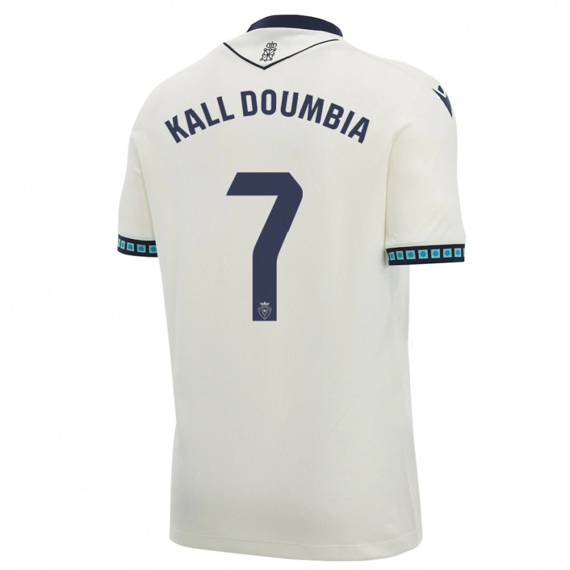 Danxen Mujer Camiseta Aly Kall Doumbia #7 Blanco Negro Azul Cielo Claro 2ª Equipación 2026/27 La Camisa
