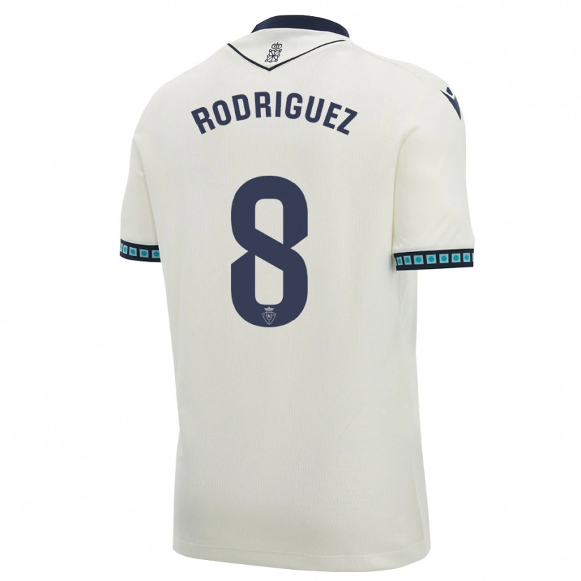 Danxen Mujer Camiseta Vanessa Rodríguez Iribarren #8 Blanco Negro Azul Cielo Claro 2ª Equipación 2026/27 La Camisa