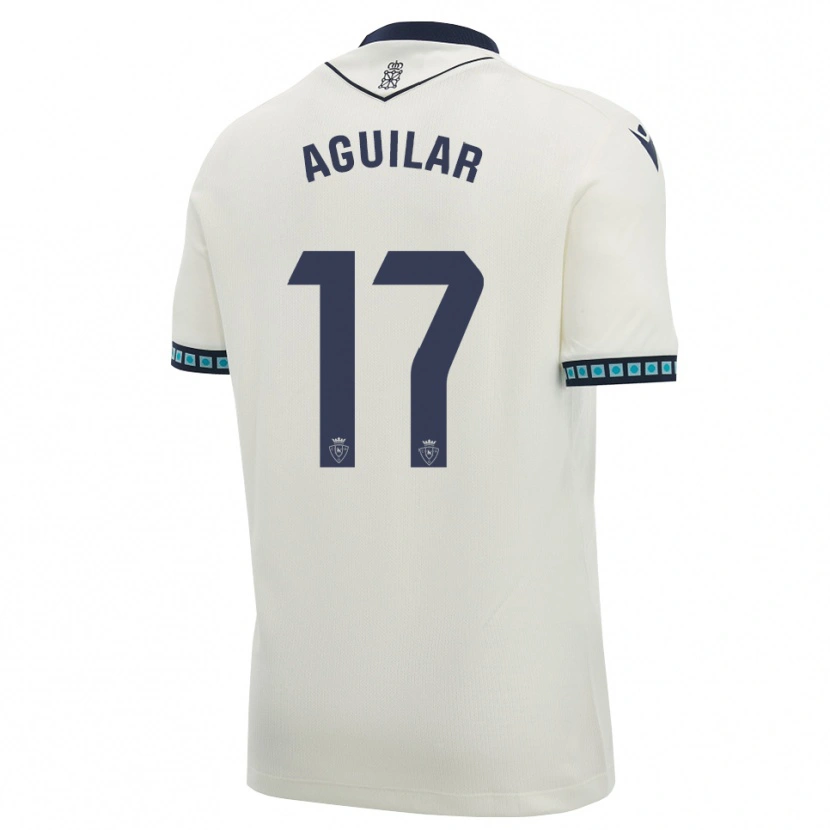 Danxen Mujer Camiseta Eneko Aguilar #17 Blanco Negro Azul Cielo Claro 2ª Equipación 2026/27 La Camisa