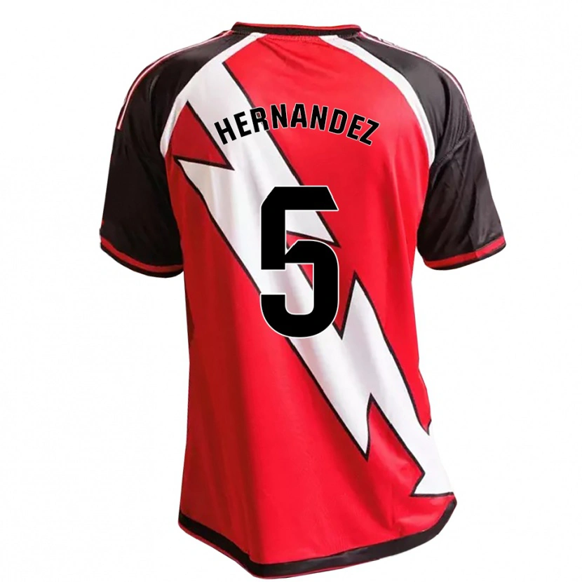 Danxen Mujer Camiseta Aridane Hernández #5 Rojo Negro Blanco 2ª Equipación 2026/27 La Camisa