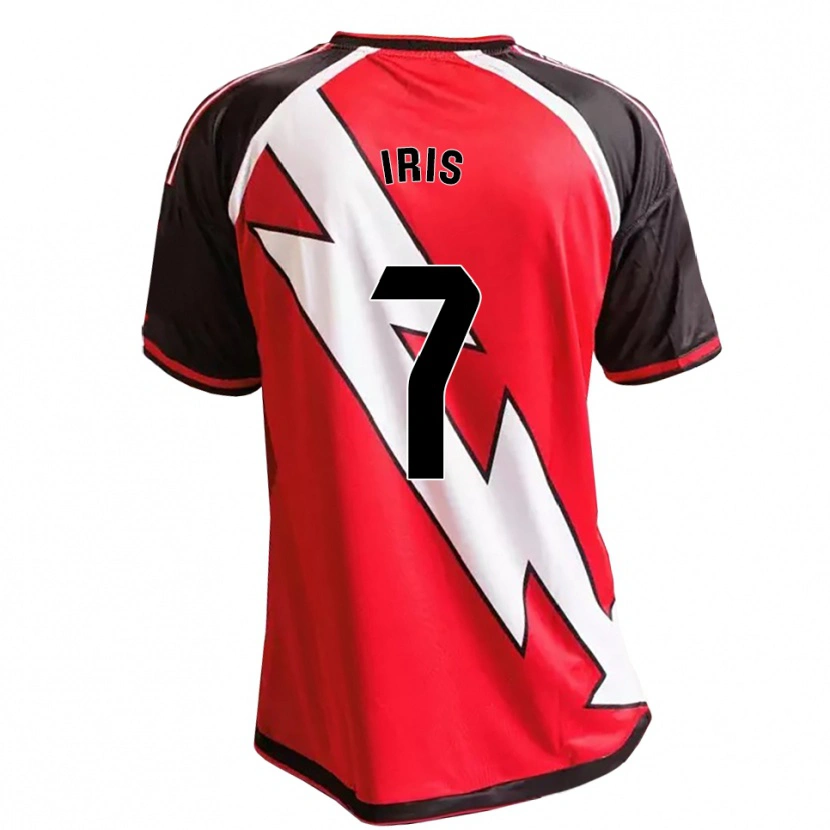 Danxen Mujer Camiseta Iris Ponciano Del Rio #7 Rojo Negro Blanco 2ª Equipación 2026/27 La Camisa