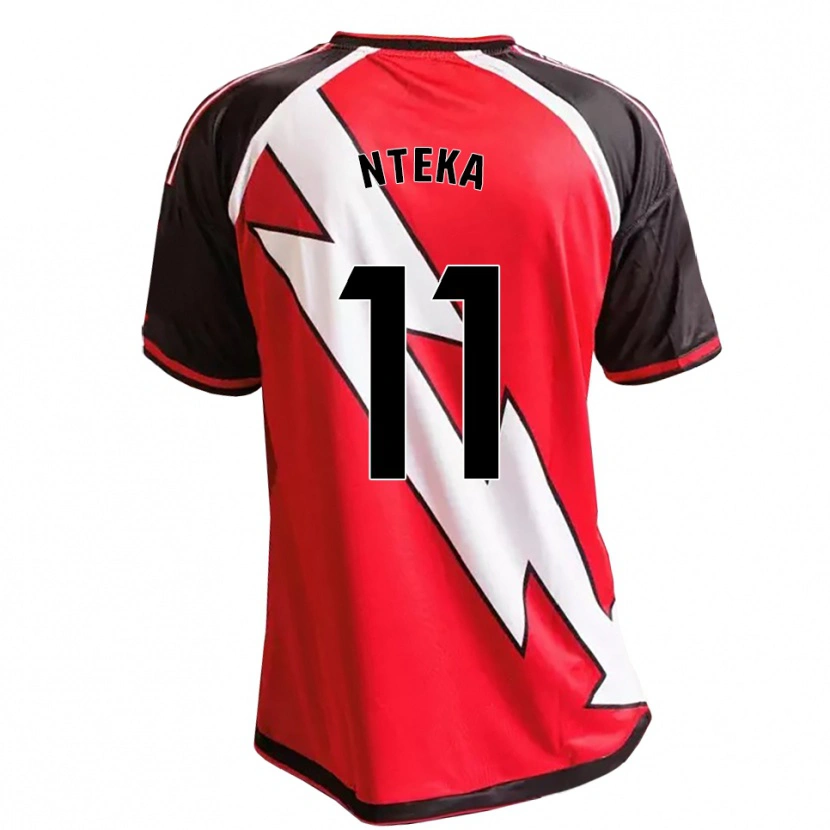 Danxen Mujer Camiseta Randy Nteka #11 Rojo Negro Blanco 2ª Equipación 2026/27 La Camisa