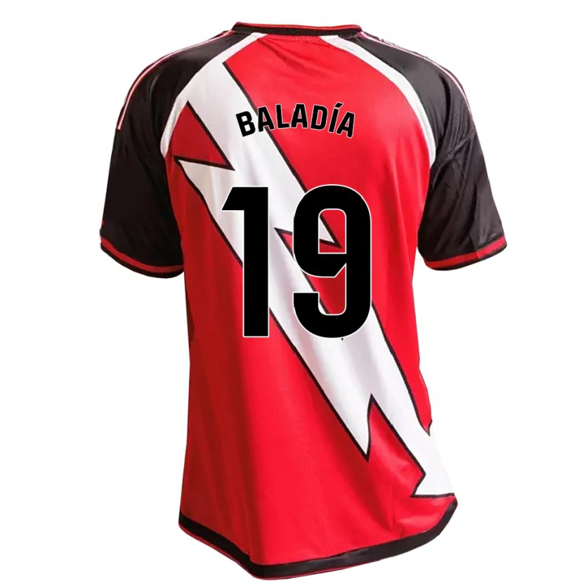 Danxen Mujer Camiseta Álvaro Baladía #19 Rojo Negro Blanco 2ª Equipación 2026/27 La Camisa