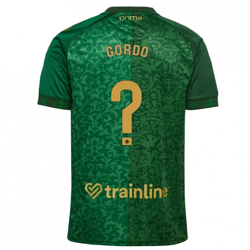 Danxen Mujer Camiseta Josan Gordo #0 Verde Bosque Dorado Oscuro 2ª Equipación 2026/27 La Camisa