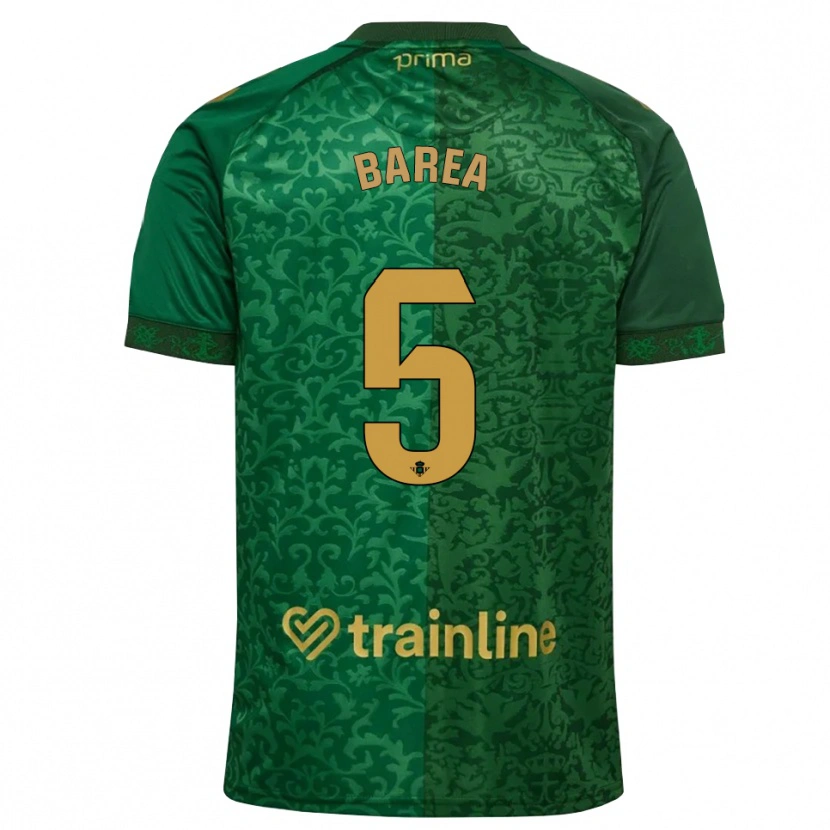 Danxen Mujer Camiseta Ismael Barea #5 Verde Bosque Dorado Oscuro 2ª Equipación 2026/27 La Camisa