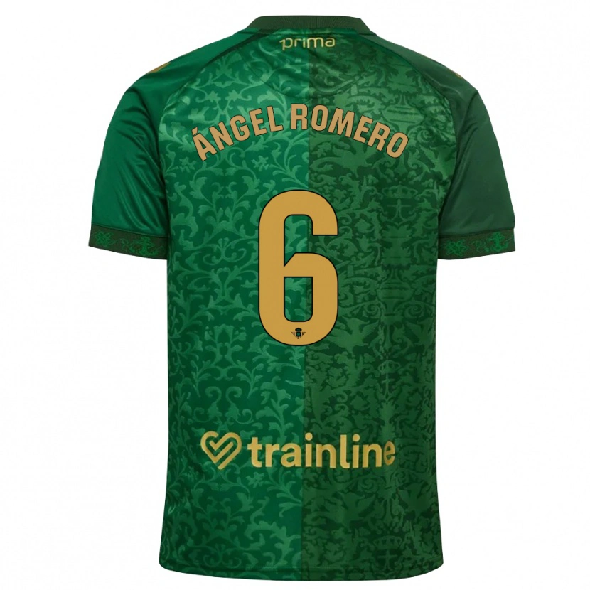 Danxen Mujer Camiseta Miguel Romero #6 Verde Bosque Dorado Oscuro 2ª Equipación 2026/27 La Camisa