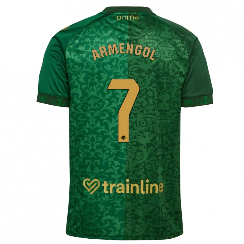 Danxen Mujer Camiseta Carla Armengol Joaniquet #7 Verde Bosque Dorado Oscuro 2ª Equipación 2026/27 La Camisa