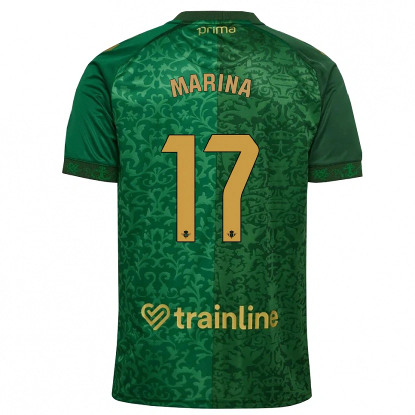 Danxen Mujer Camiseta Rodrigo Marina #17 Verde Bosque Dorado Oscuro 2ª Equipación 2026/27 La Camisa