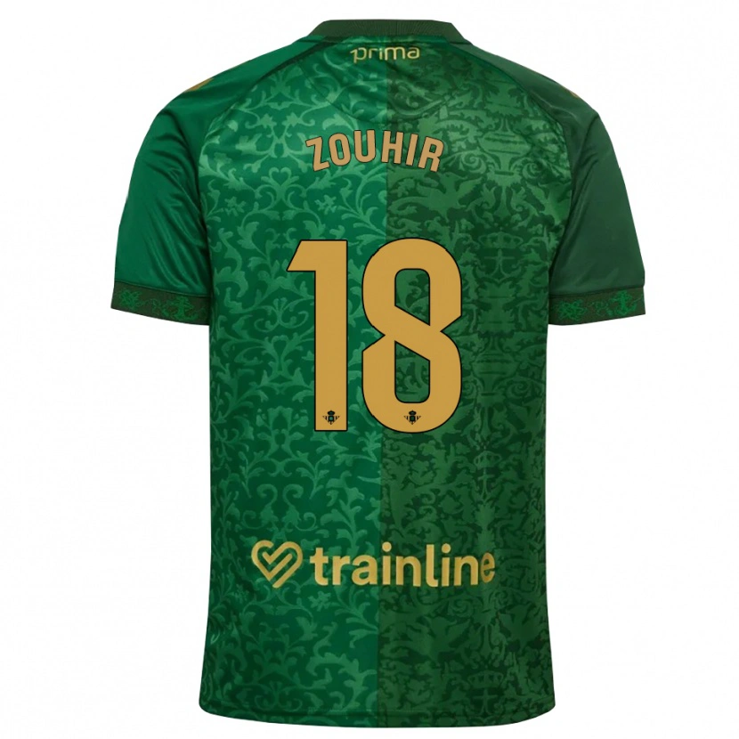 Danxen Mujer Camiseta Yasmine Zouhir #18 Verde Bosque Dorado Oscuro 2ª Equipación 2026/27 La Camisa