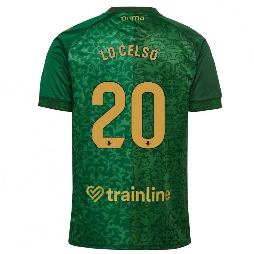 Danxen Mujer Camiseta Giovani Lo Celso #20 Verde Bosque Dorado Oscuro 2ª Equipación 2026/27 La Camisa
