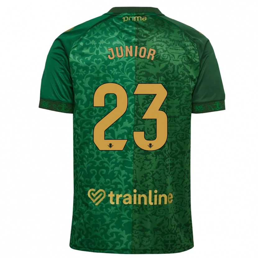 Danxen Mujer Camiseta Junior Firpo #23 Verde Bosque Dorado Oscuro 2ª Equipación 2026/27 La Camisa