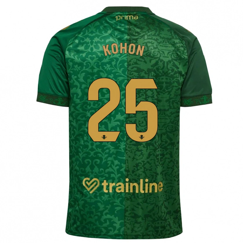 Danxen Mujer Camiseta Rudy Kohon #25 Verde Bosque Dorado Oscuro 2ª Equipación 2026/27 La Camisa