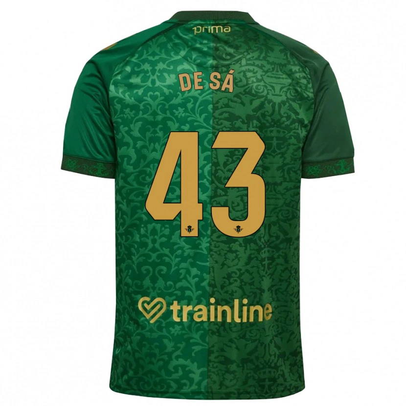 Danxen Mujer Camiseta Rubén De Sá #43 Verde Bosque Dorado Oscuro 2ª Equipación 2026/27 La Camisa