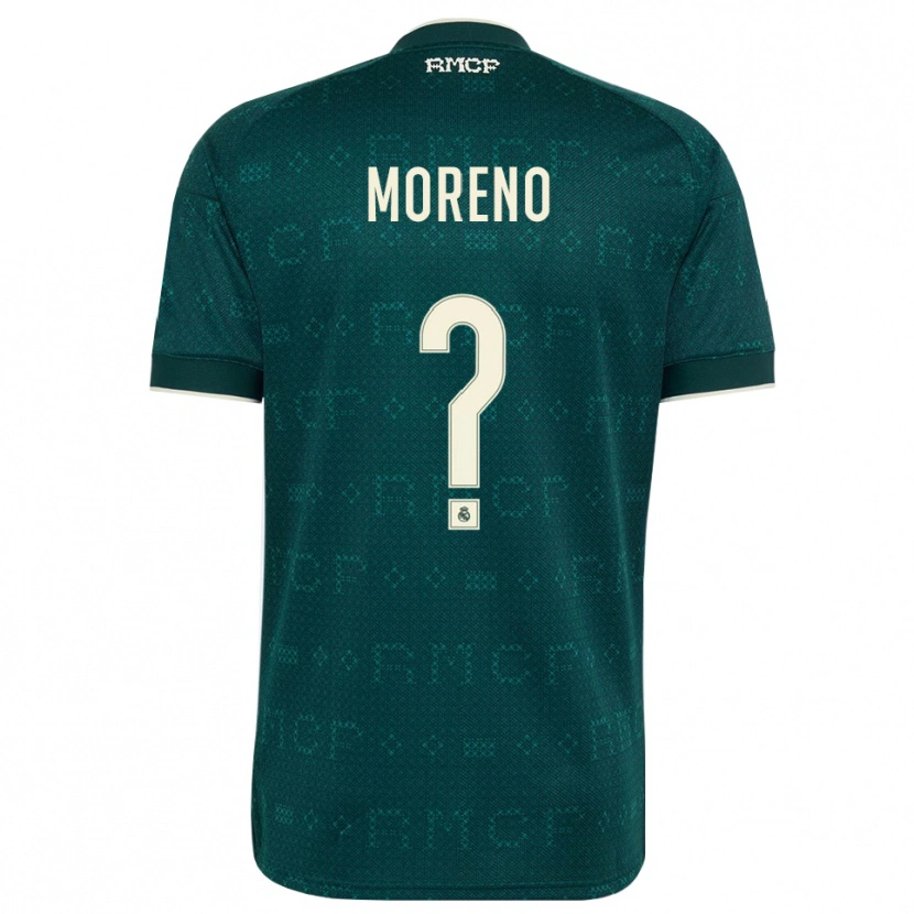 Danxen Mujer Camiseta Hugo Moreno #0 Gris Pizarra Oscuro Blanco 2ª Equipación 2026/27 La Camisa