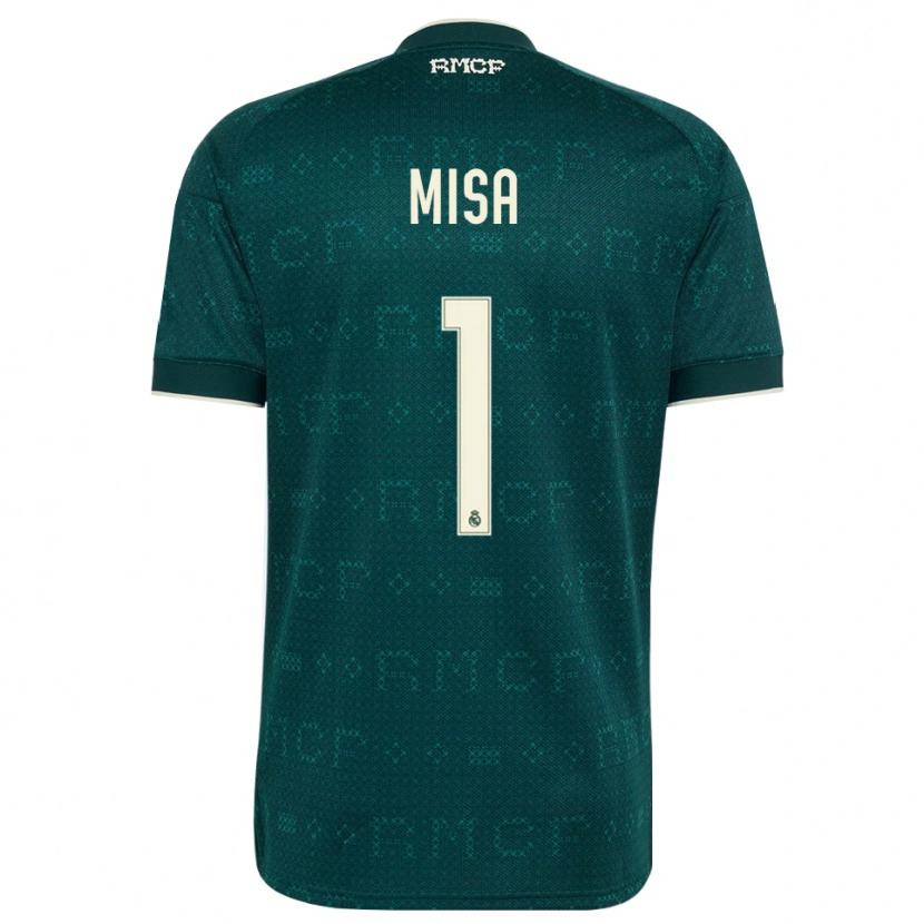Danxen Mujer Camiseta Misa Rodríguez #1 Gris Pizarra Oscuro Blanco 2ª Equipación 2026/27 La Camisa