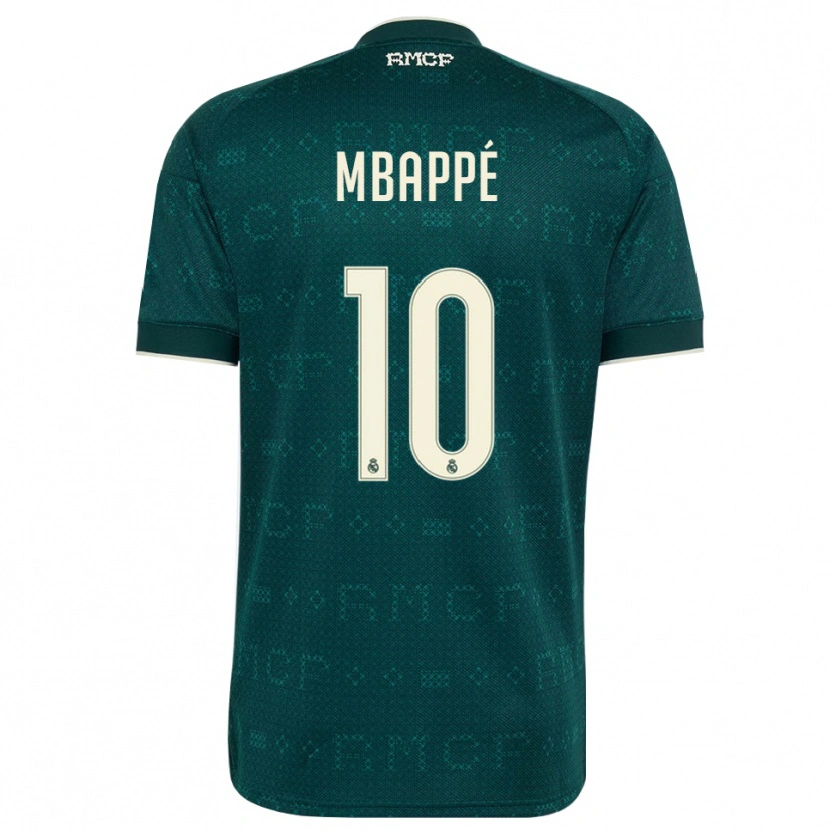 Danxen Mujer Camiseta Kylian Mbappé #10 Gris Pizarra Oscuro Blanco 2ª Equipación 2026/27 La Camisa