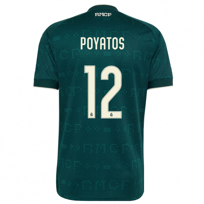 Danxen Mujer Camiseta Marco Poyatos #12 Gris Pizarra Oscuro Blanco 2ª Equipación 2026/27 La Camisa