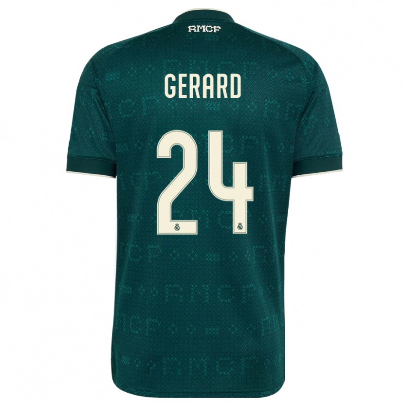 Danxen Mujer Camiseta Meline Gerard #24 Gris Pizarra Oscuro Blanco 2ª Equipación 2026/27 La Camisa