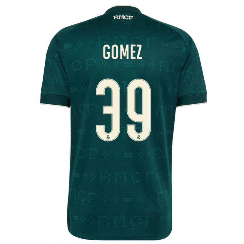 Danxen Mujer Camiseta Eric Gomez #39 Gris Pizarra Oscuro Blanco 2ª Equipación 2026/27 La Camisa